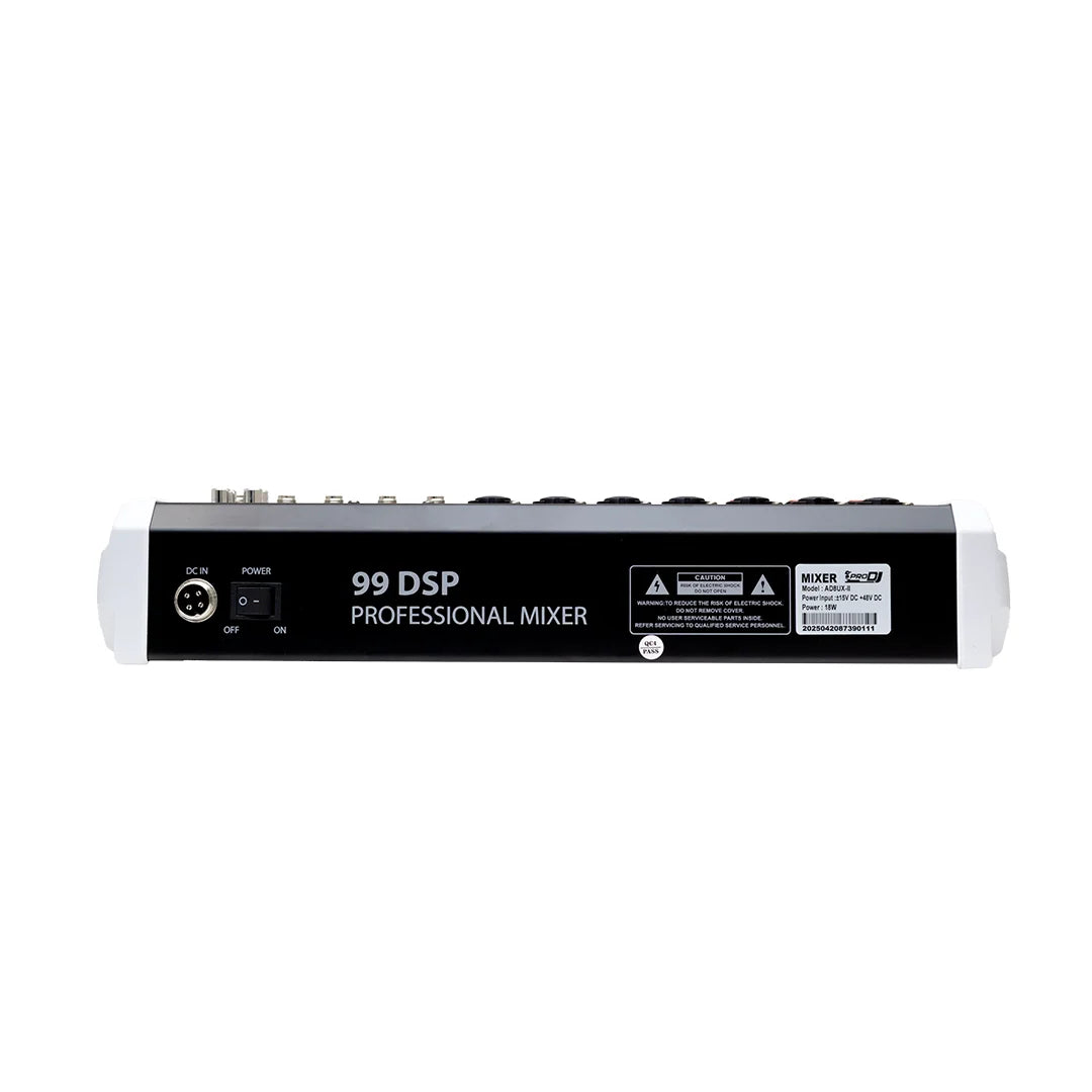 PRO DJ AD8UX-II CONSOLA ANALOGA DE 8 CANALES