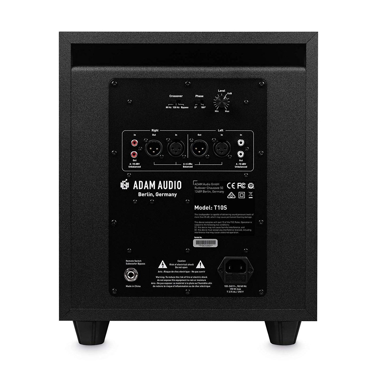 ADAM T10S SUBWOOFER ACTIVO PARA ESTUDIO