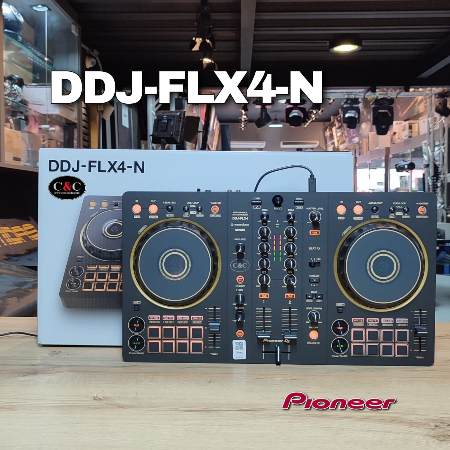 PIONEER DDJ FLX4N EDICION DORADA CONTROLADOR DJ