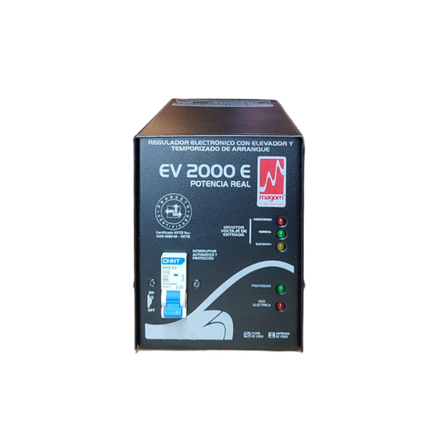 MAGOM EV2000E REGULADOR DE VOLTAJE 2000W RANGO EXTENDIDO