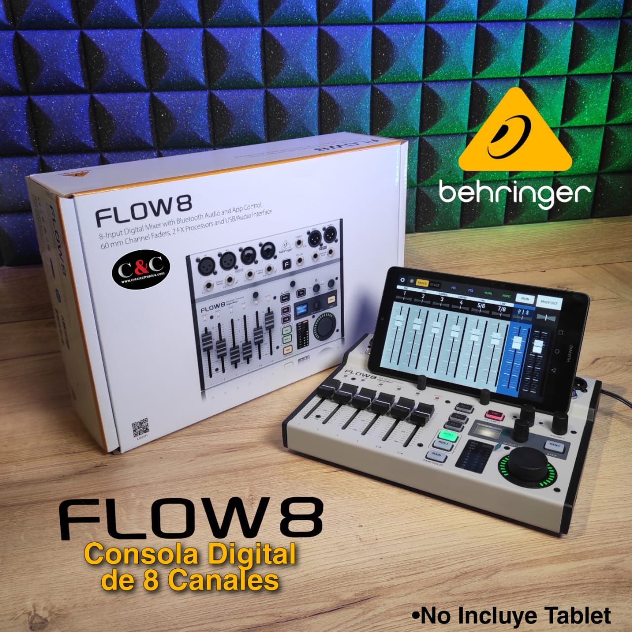 BEHRINGER FLOW8 CONSOLA DIGITAL 8 CANALES