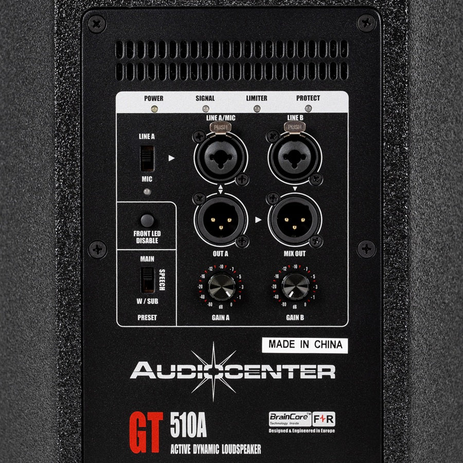 AUDIOCENTER GT510A CABINA ACTIVA DE 10 PULGADAS