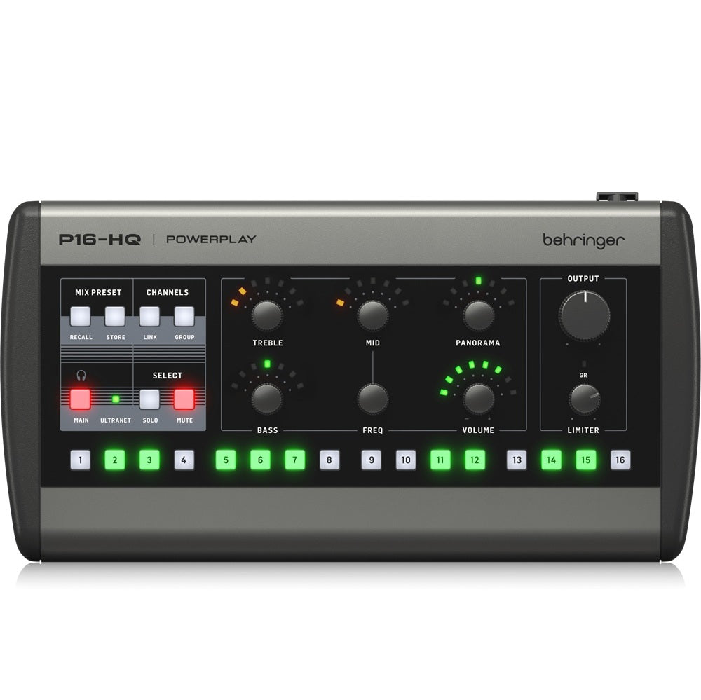 BEHRINGER P16HQ MEZCLADOR DE MONITOREO PERSONAL DE 16 CANALES