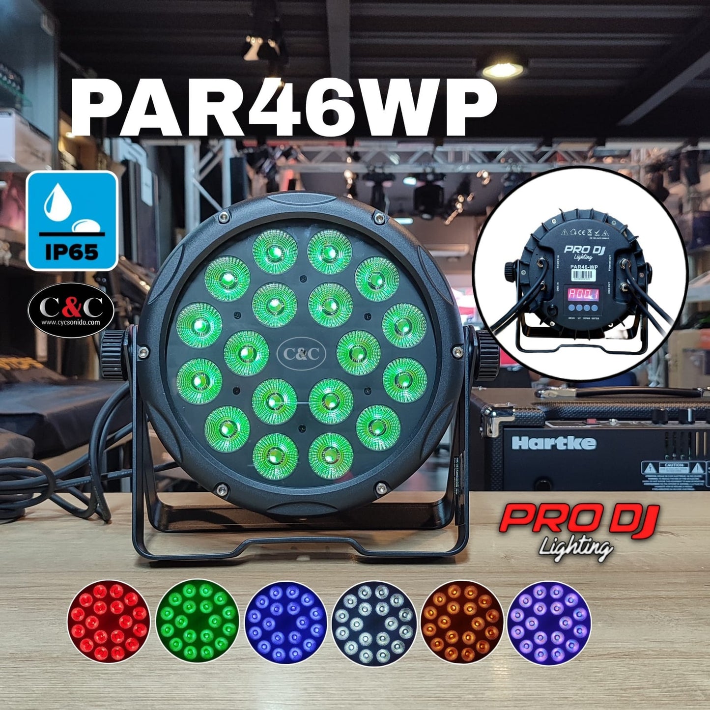 PRO DJ LIGHTING PAR46WP PAR LED WATER PROOF