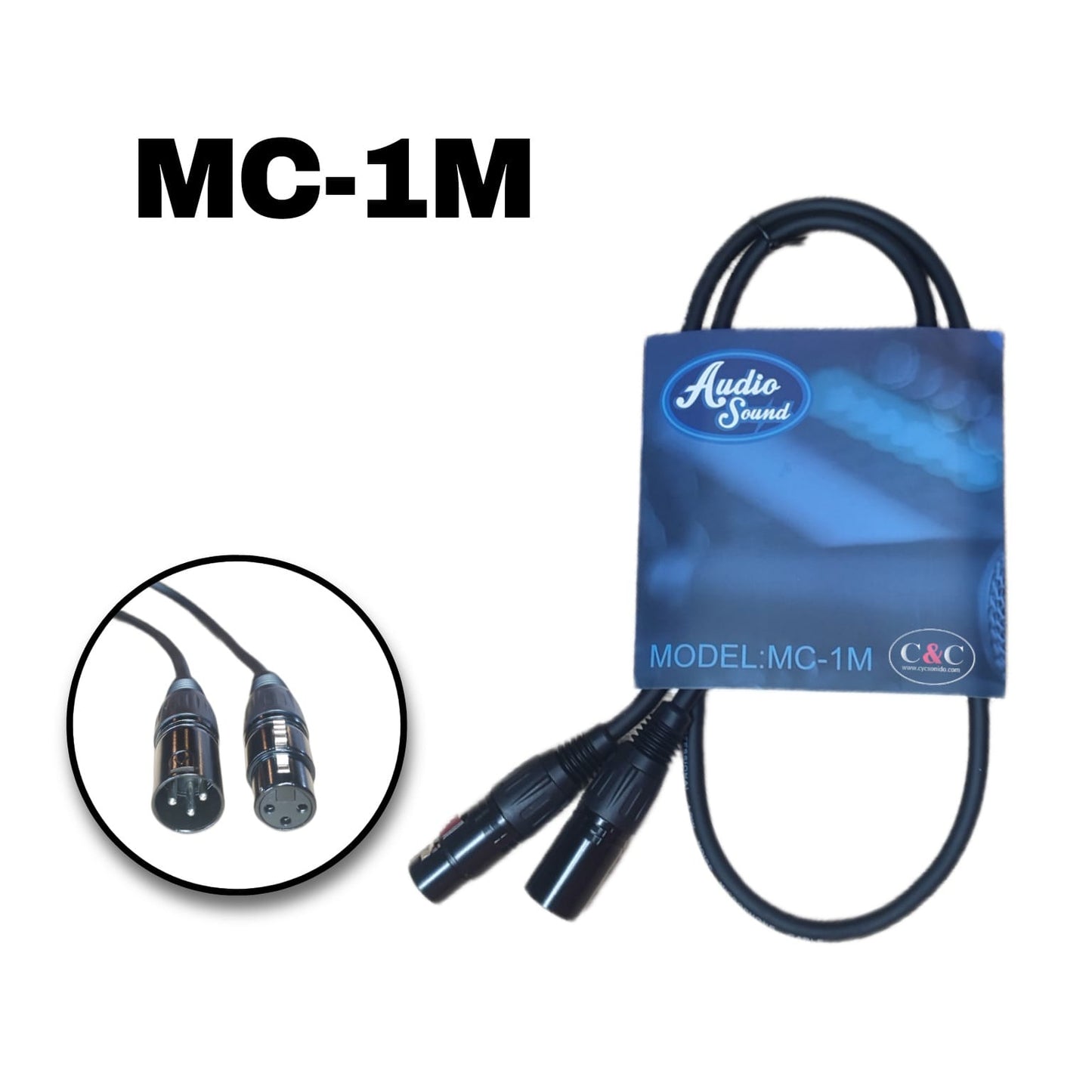 AUDIOSOUND MC-1M CABLE XLR DE 1 METRO