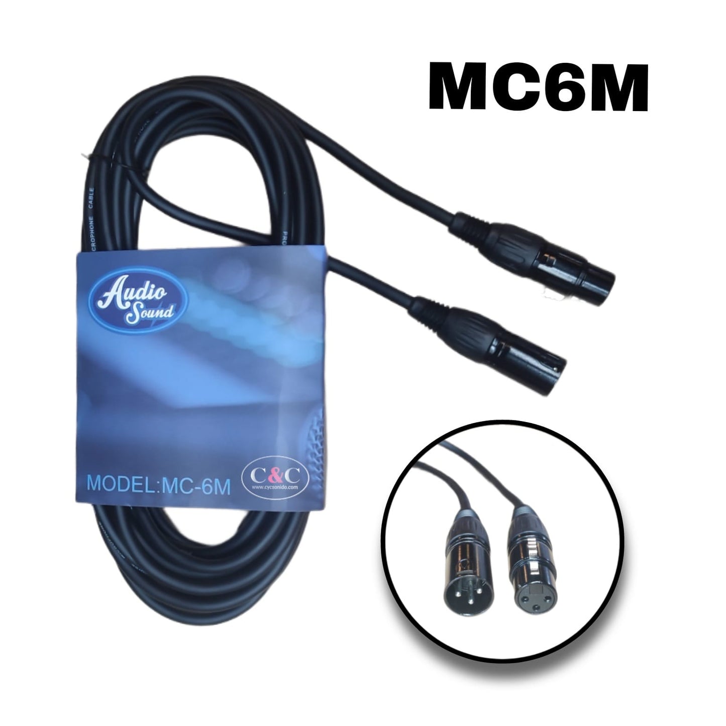 AUDIOSOUND MC-6M CABLE XLR 6 METROS