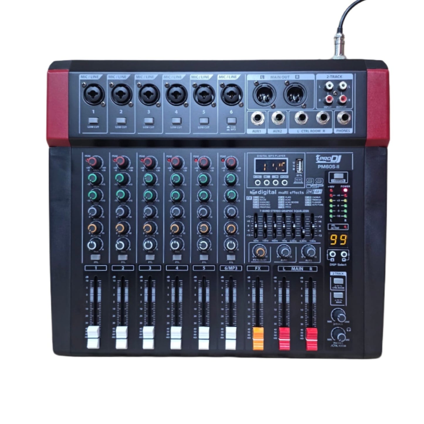 PRO DJ PM60S-II CONSOLA ANALOGA DE 6 CANALES