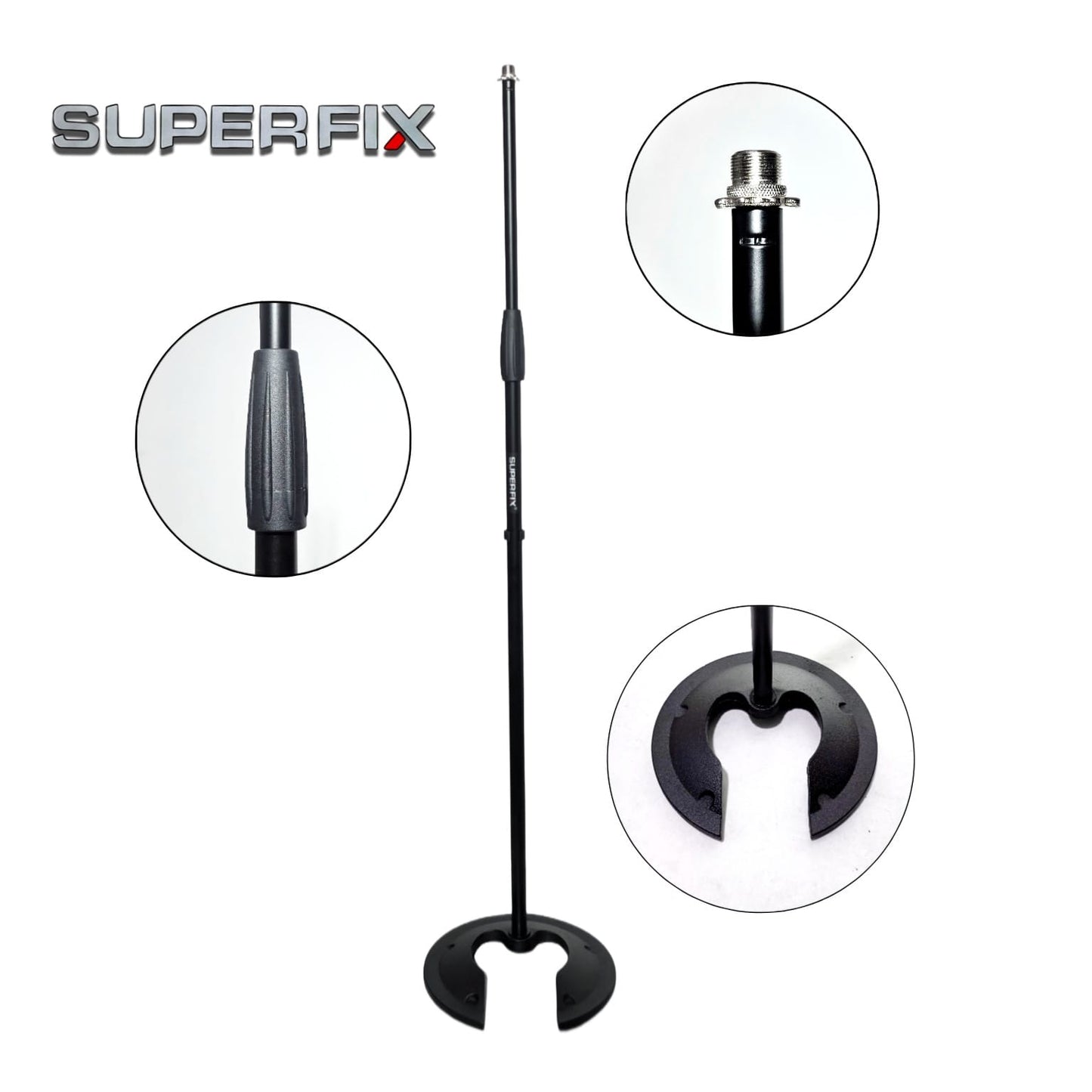 SUPERFIX SMS605BP01 PIAÑA DE MICROFONO CON BASE DE HIERRO