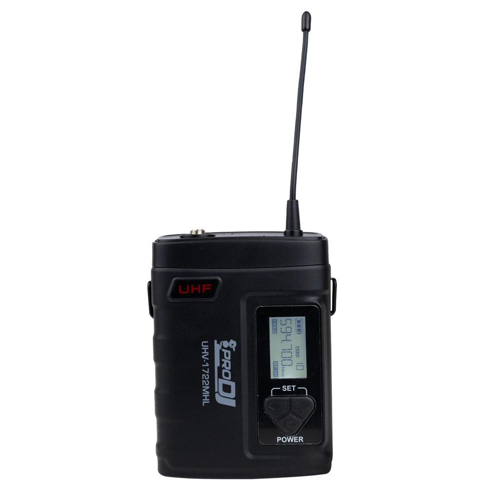 PRO DJ UHV1722MHL MICROFONO INALAMBRICO MANO-DIADEMA