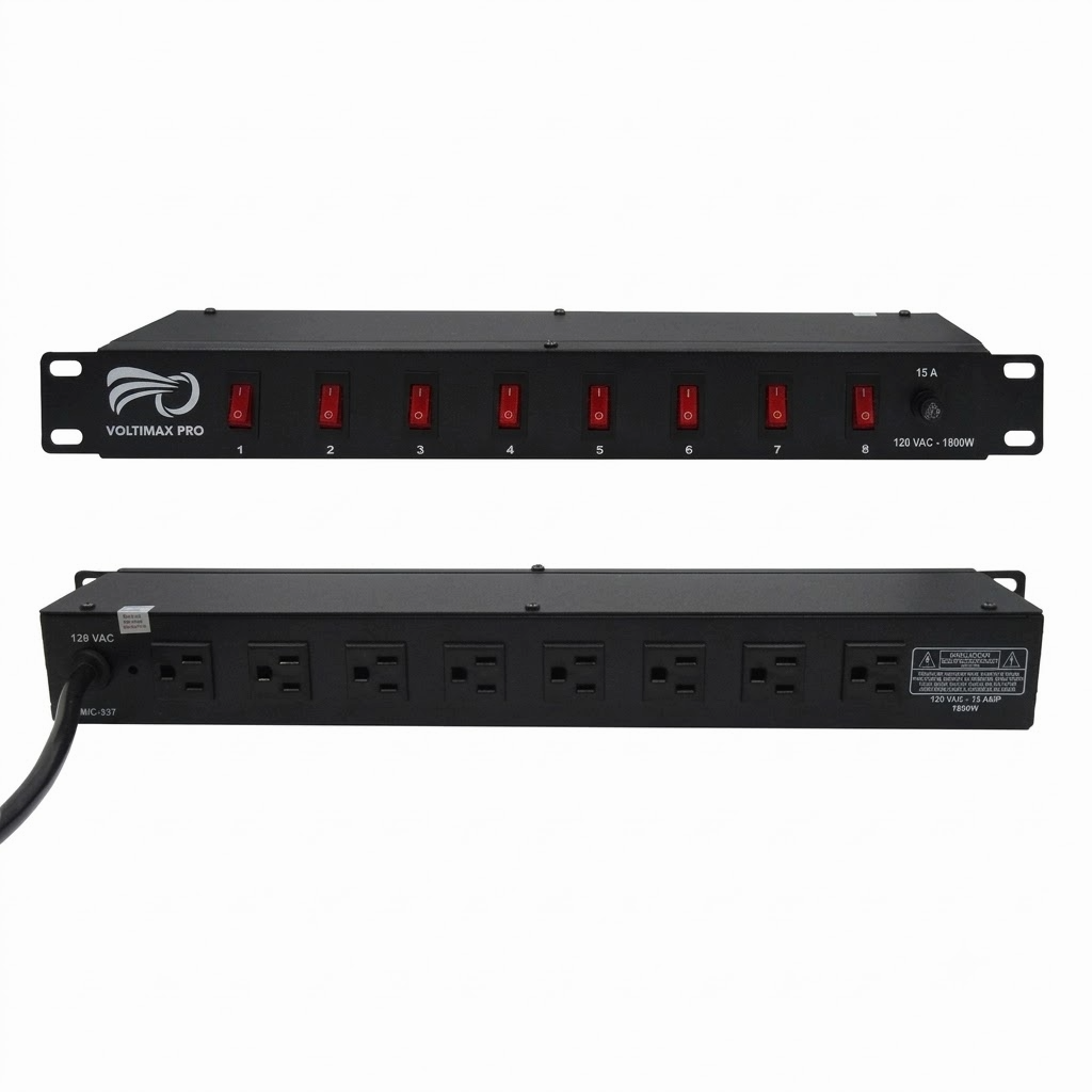 VOLTIMAX MIC337 SWUICHERA PARA RACK 8 TOMAS