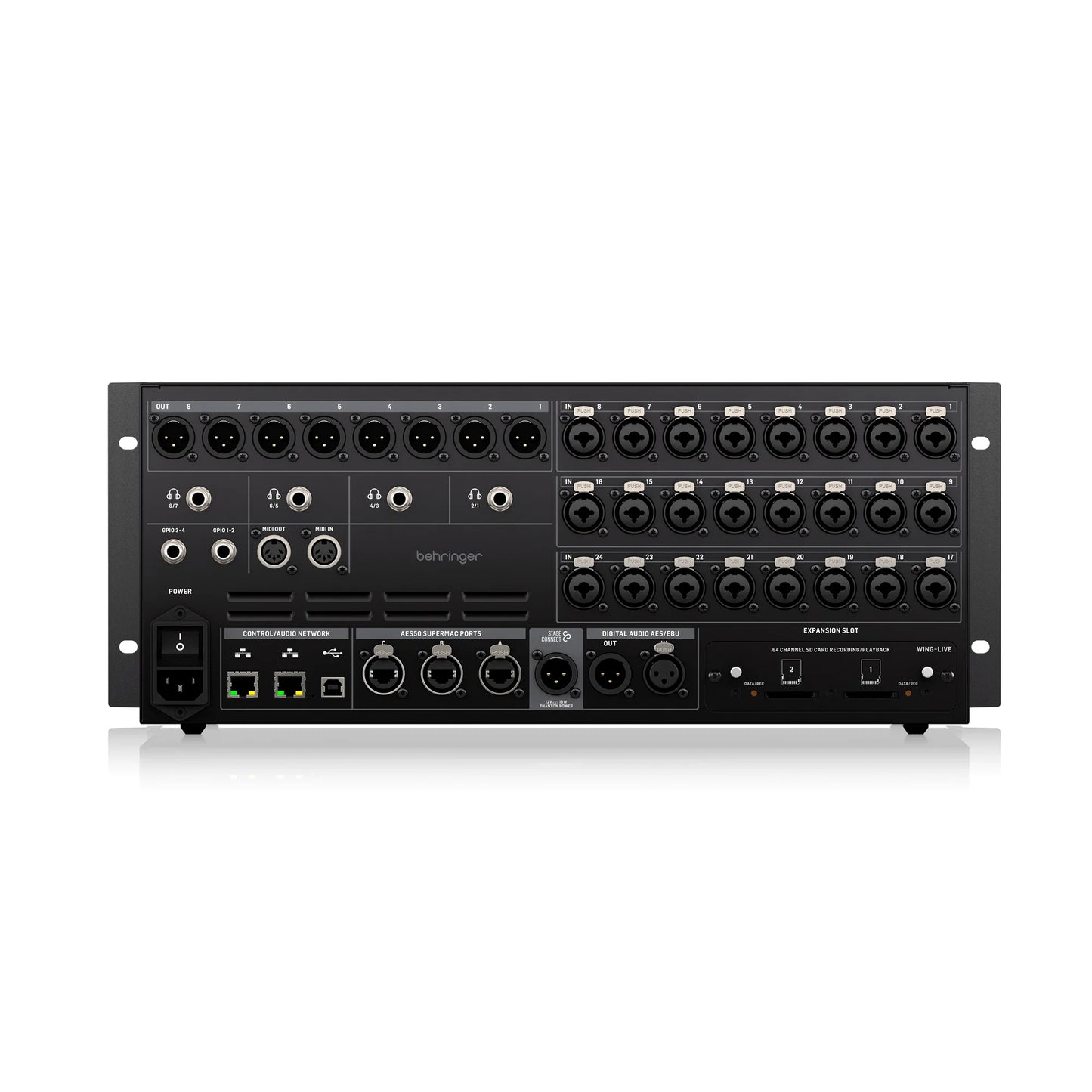 BEHRINGER WING RACK CONSOLA DIGITAL RACKEABLE