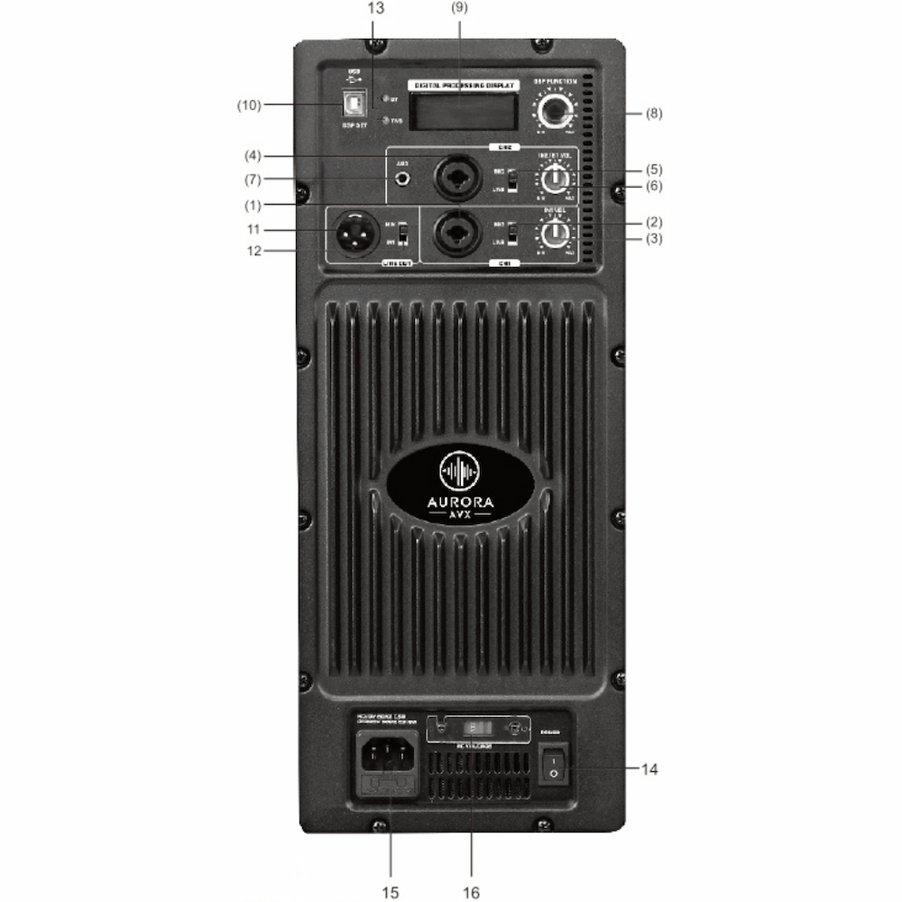 AURORA AVX X12-PRO CABINA ACTIVA DE 12 PULGADAS