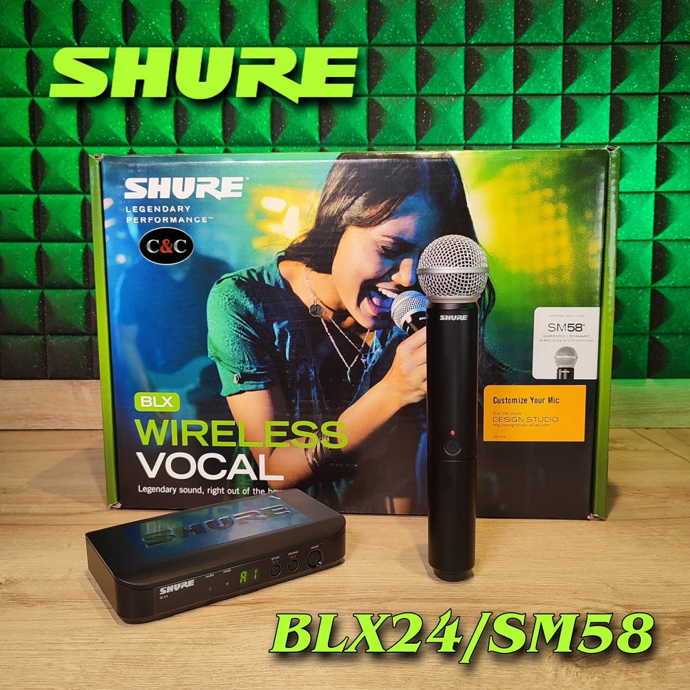 SHURE BLX24/SM58 MICROFONO INALAMBRICO