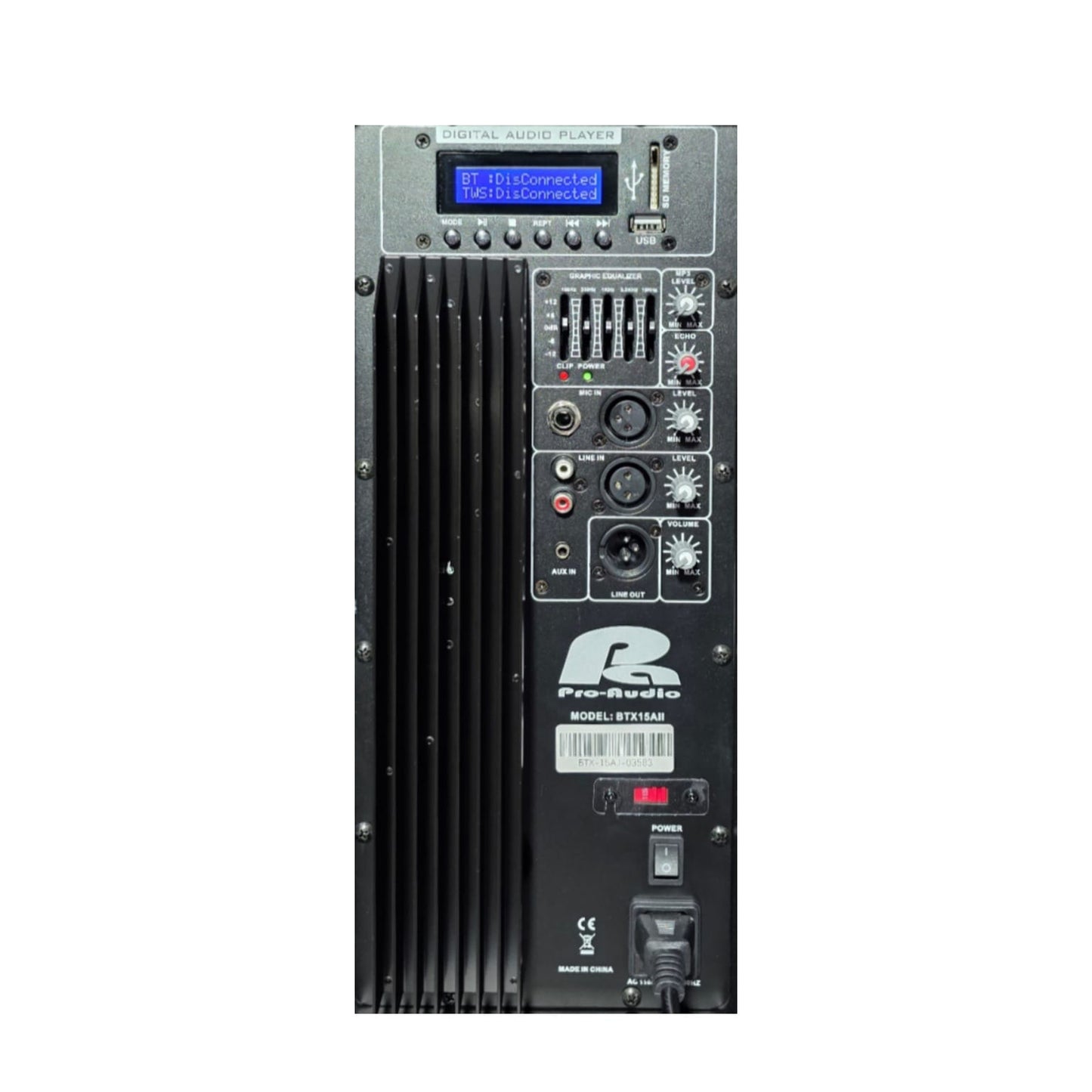 PRO AUDIO BTX15A II CABINA ACTIVA