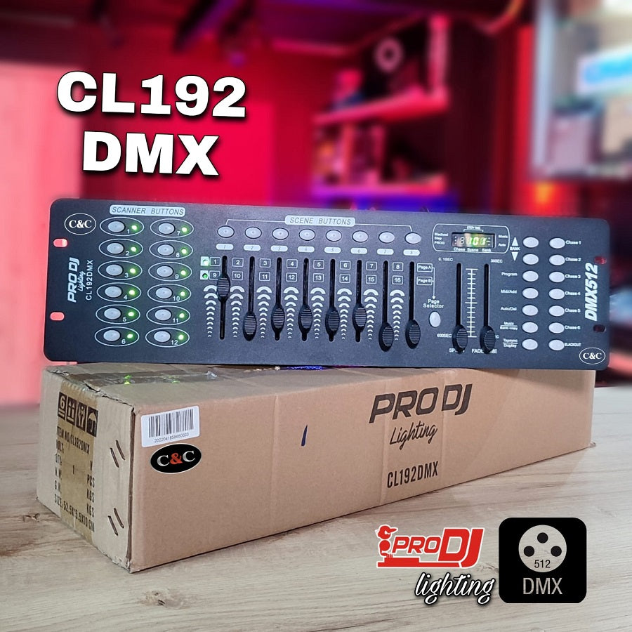 Controlador de luces DMX análogo cl192