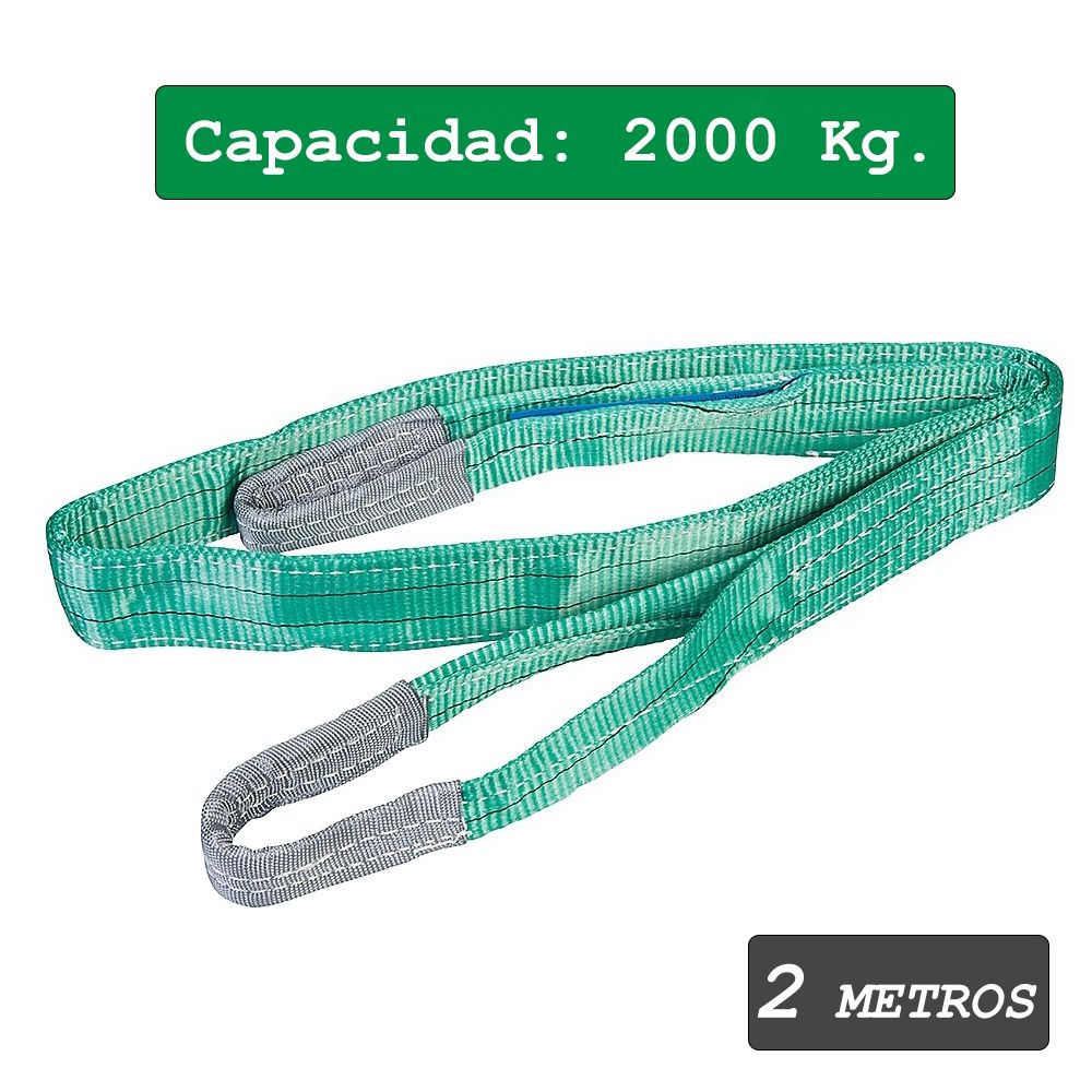 CYC ESLINGA 2MTS PSOPORTA PESO MAXIMO 2000KG