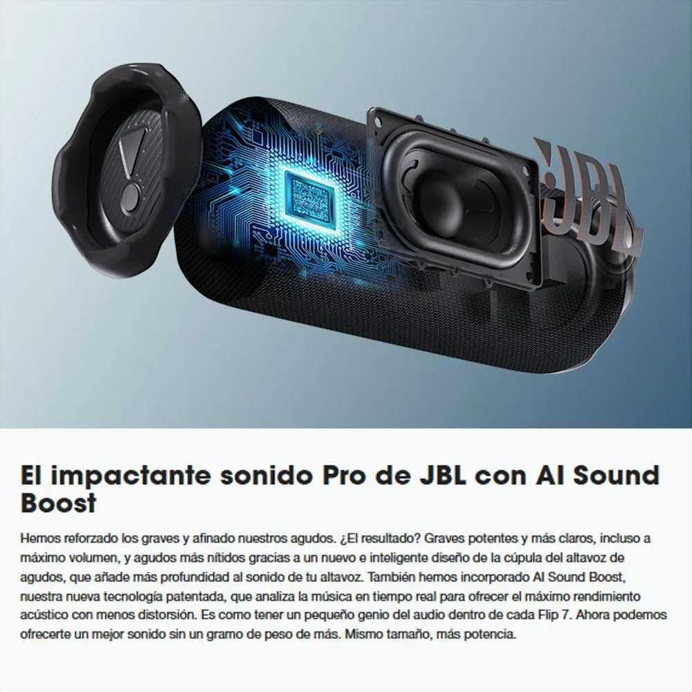 JBL FLIP7 ROJO BOCINA RECARGABLE PORTATIL BLUETOOTH