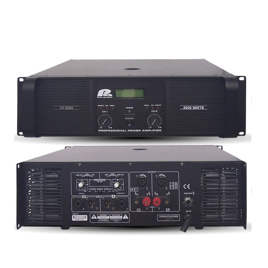 PA PRO-AUDIO GX6000 PLANTA 6000W 2CH