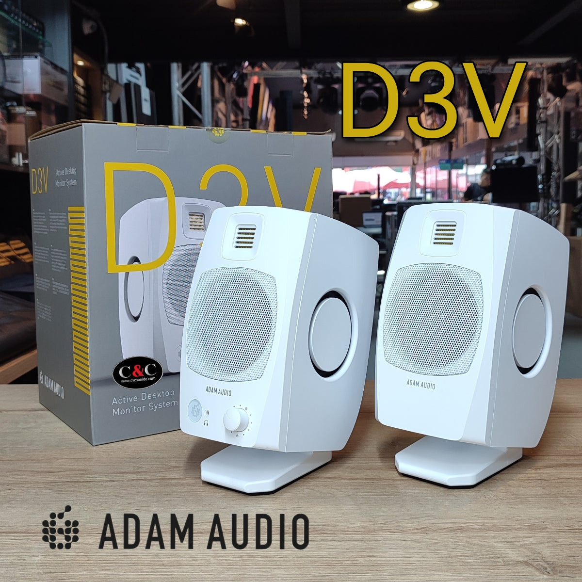 ADAM D3V BLANCOS MONITORES DE ESTUDIO