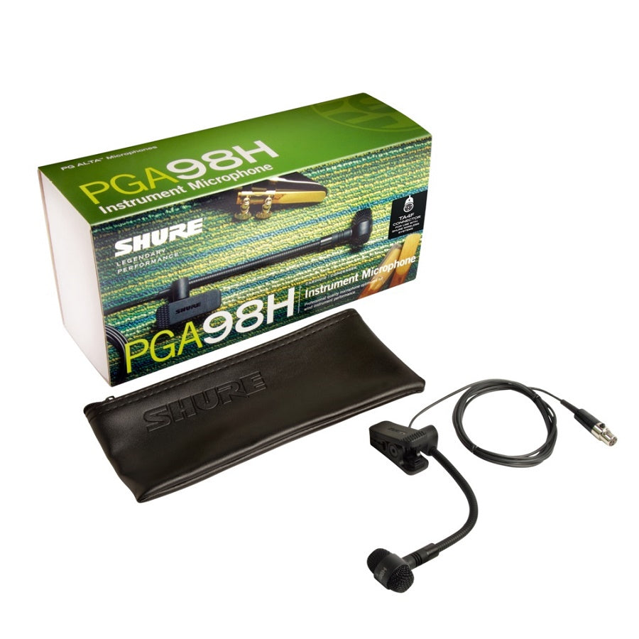 SHURE PGA98H-TQG MICROFONO CONDENSADOR PARA INSTRUMENTO