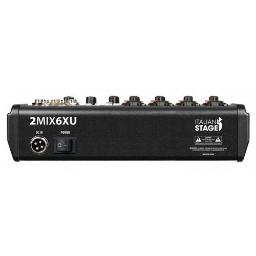 MEZCLADOR ITALIAN STAGE IS 2MIX6FXU CON INTERFAZ USB y BLUETOOTH