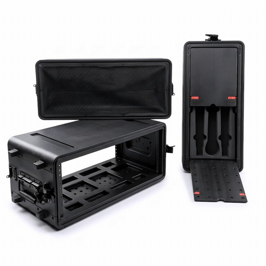 TAURUS 280-4U CASE RACK 4 CUERPOS 3 ESPACIOS PARA MICROFONOS