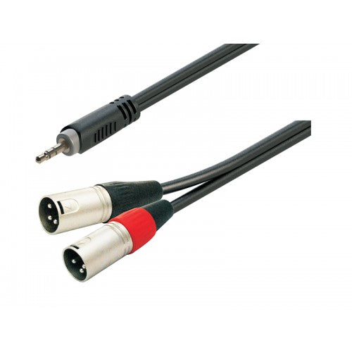 ROXTONE SAYC190L1 CABLE 1ST 3.5MM PLUG MACHO X 2PLUG XLR MACHO 1MT