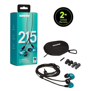 SHURE SE215-SPE AURICULARES AZUL TRANSPARENTE