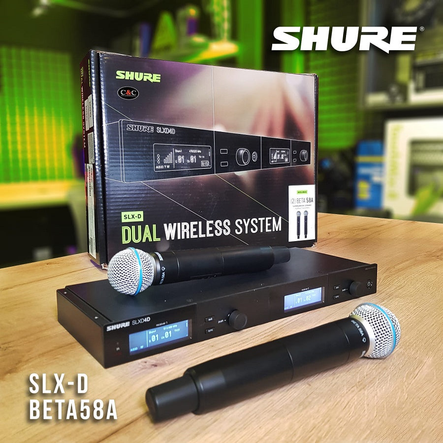 SHURE SLXD24D/B58 MICROFONO INALAMBRICO DOBLE