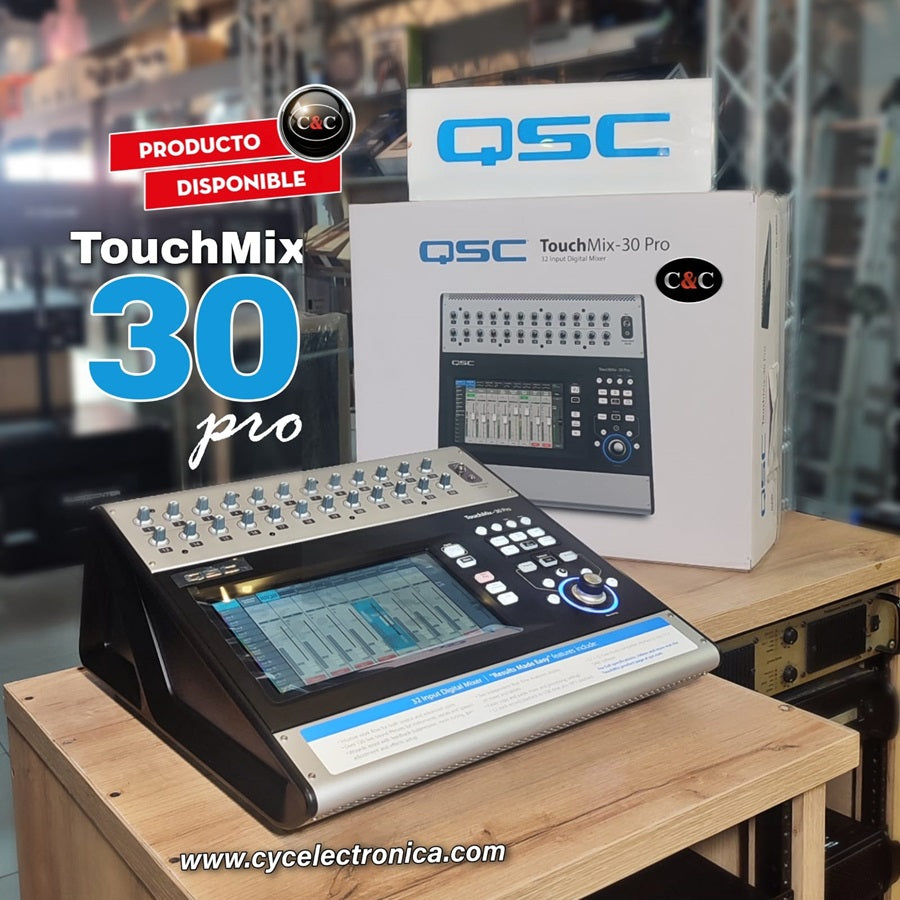 Mezclador digital Qsc Touchmix 30