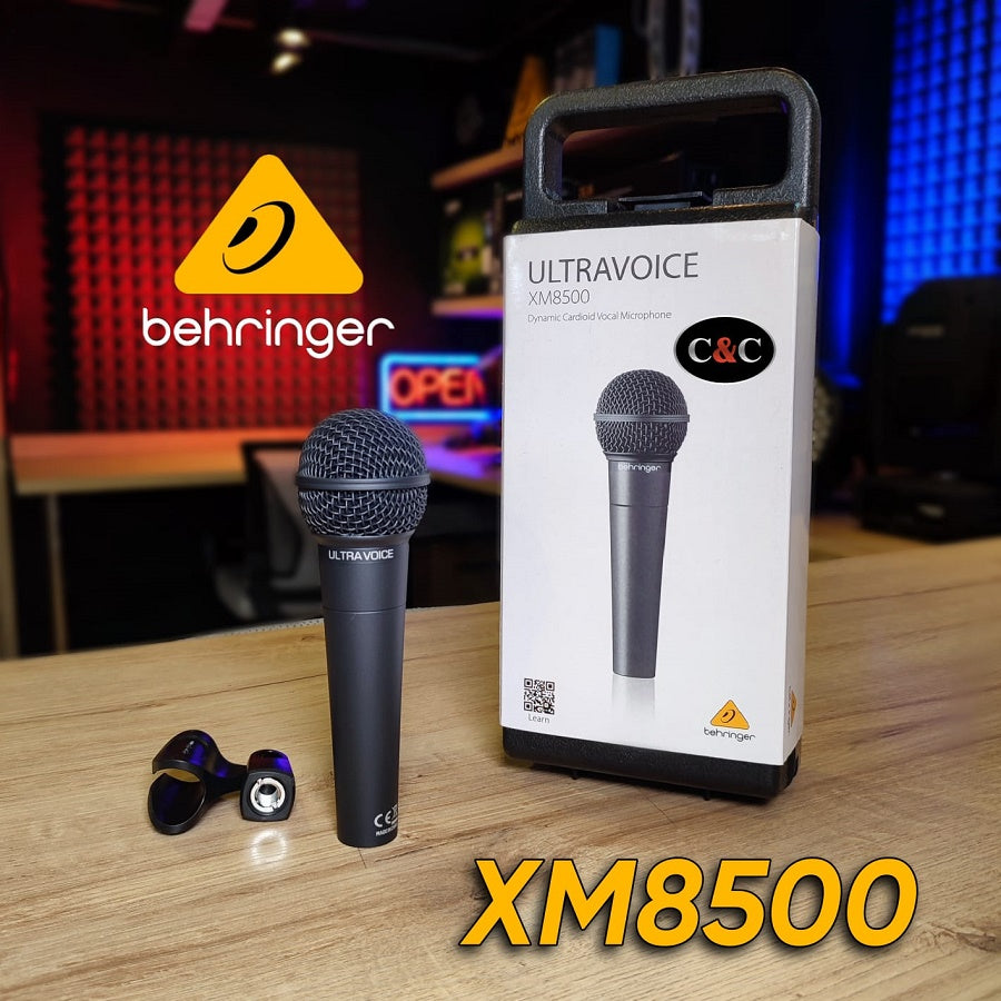 Micrófono Behringer XM8500-Dinamico Profesional para voz y podcast
