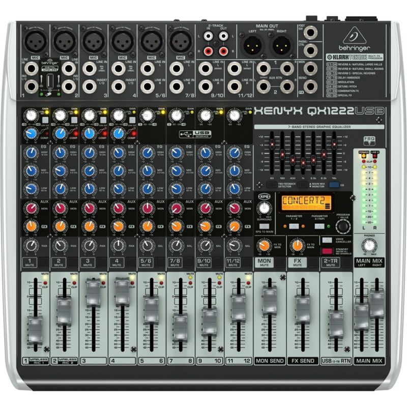 BEHRINGER QX1222USB CONSOLA ANALOGA