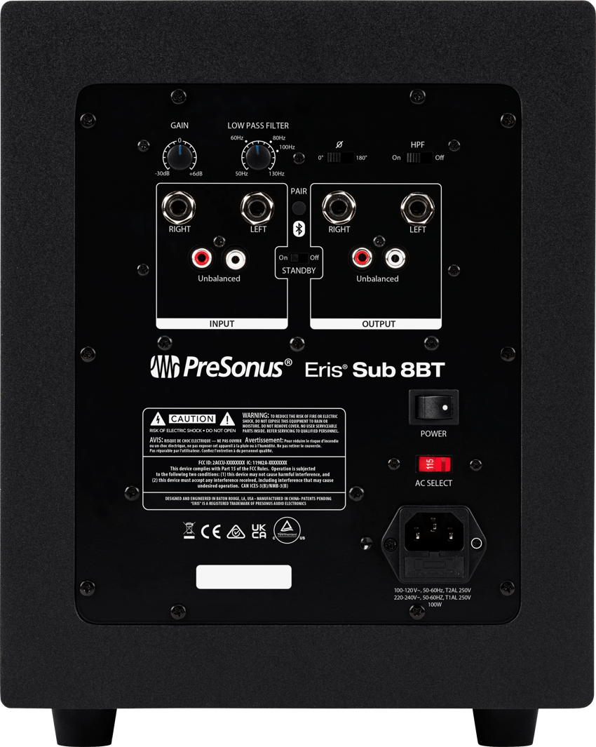 PRESONUS ERIS SUB8BT SUBWOOFER 8 PULGADAS
