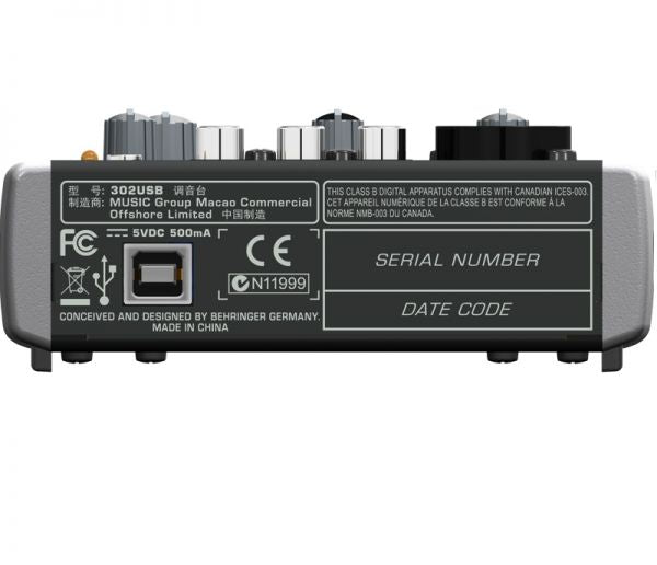 BEHRINGER XENYX 302USB CONSOLA