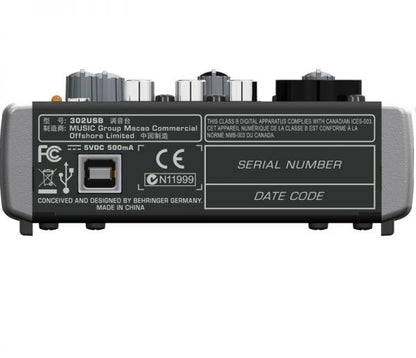 BEHRINGER XENYX 302USB CONSOLA