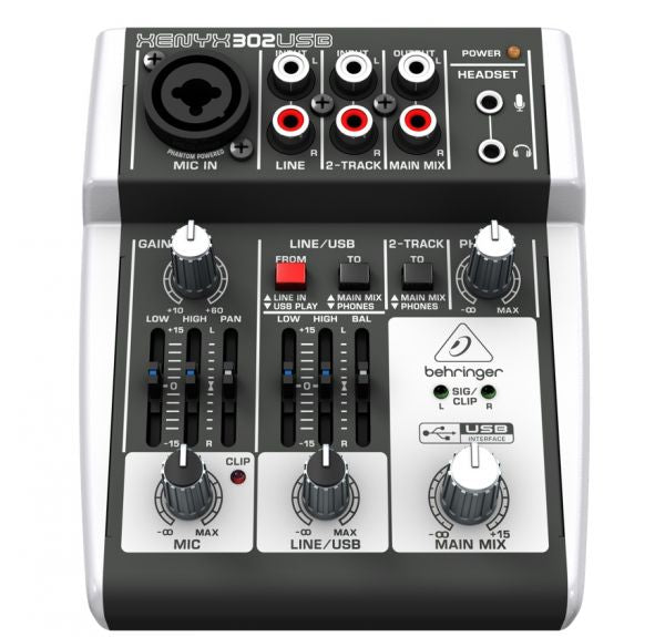 BEHRINGER XENYX 302USB CONSOLA