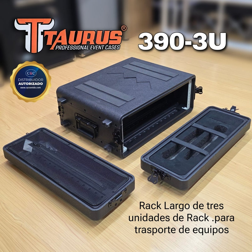 TAURUS 390-3U CASE RACK 3 CUERPOS
