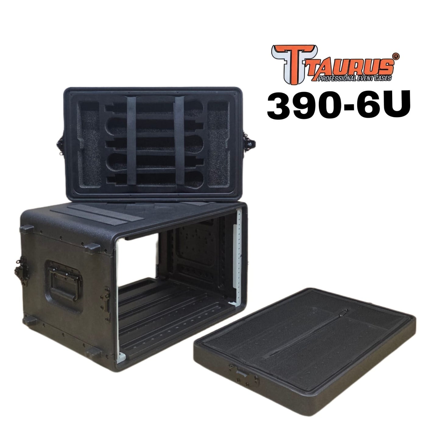 TAURUS 390-6U CASE RACK DE TRANSPORTE DE 6 CUERPOS