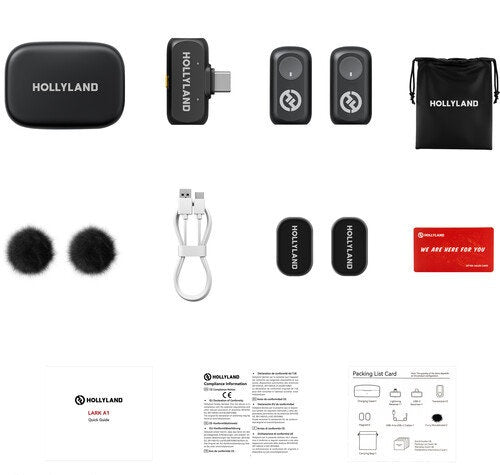 HOLLYLAND LARK A1 COMBO MICROFONO PARA CREACION DE CONTENIDO