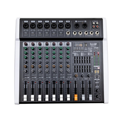 PRO DJ AD8UX-II CONSOLA ANALOGA DE 8 CANALES