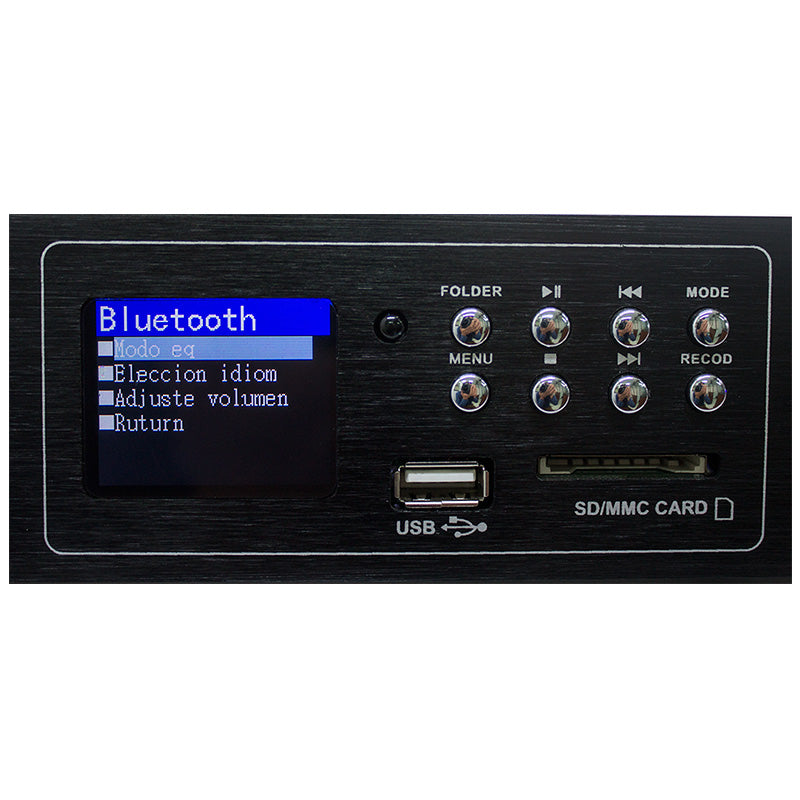 AMERICAN SOUND AK280UBO Amplificador 5-CH con Sistema Digital y BT-USB-SD-FM-Carpeta-Grabación / Óptico Digital
