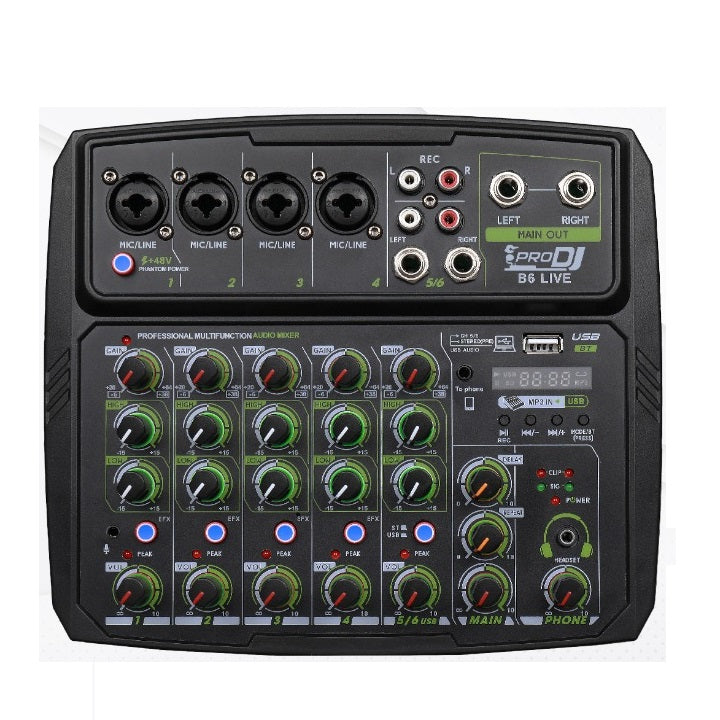 PRO DJ B6L CONSOLA ANALOGA DE 6 CANALES