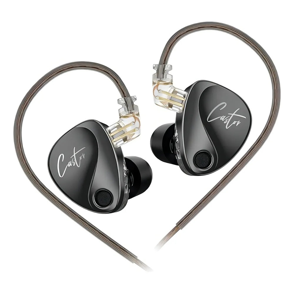 KZ CASTOR BASS NEGRO-PLATEADO AUDIFONOS DE MONITOREO