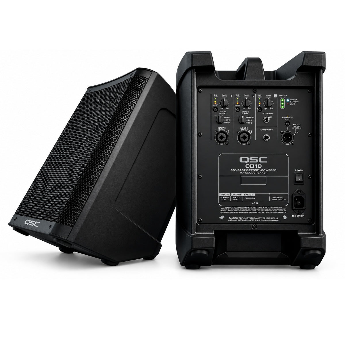 QSC CB10 SISTEMA DE ALTAVOZ COMPACTO DE 10'' BLUETOOTH ALIMENTADO POR BATERÍA