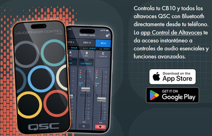QSC CB10 SISTEMA DE ALTAVOZ COMPACTO DE 10'' BLUETOOTH ALIMENTADO POR BATERÍA