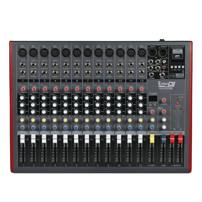 PRO DJ CH12USB CONSOLA ANALOGA DE 12 CANALES