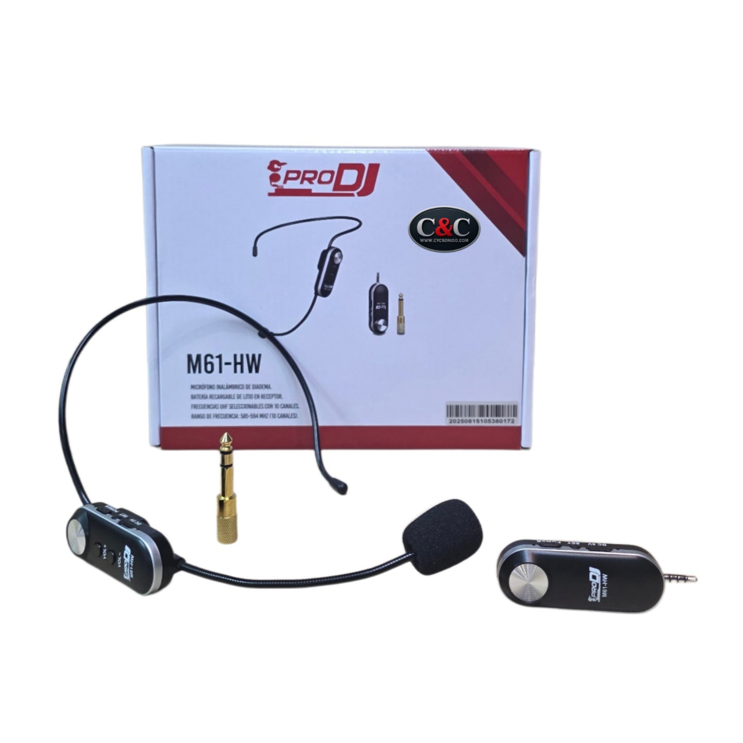 PRO DJ M61HW MICROFONO INALAMBRICO DE DIADEMA
