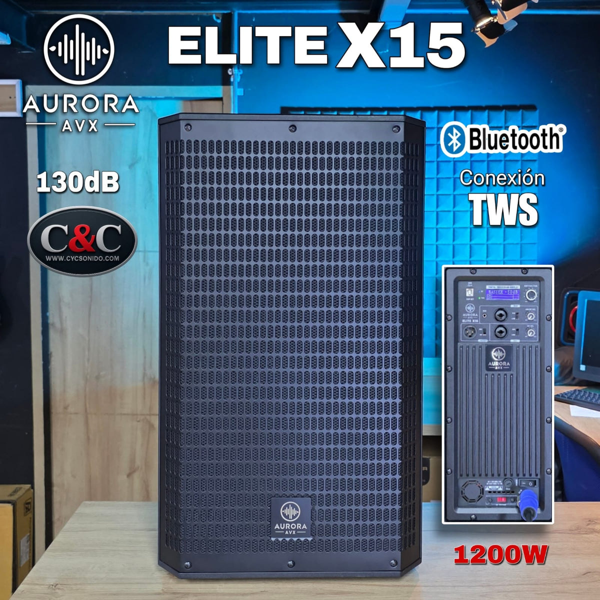 AURORA ELITE X15 CABINA ACTIVA DE 15 PULGADAS