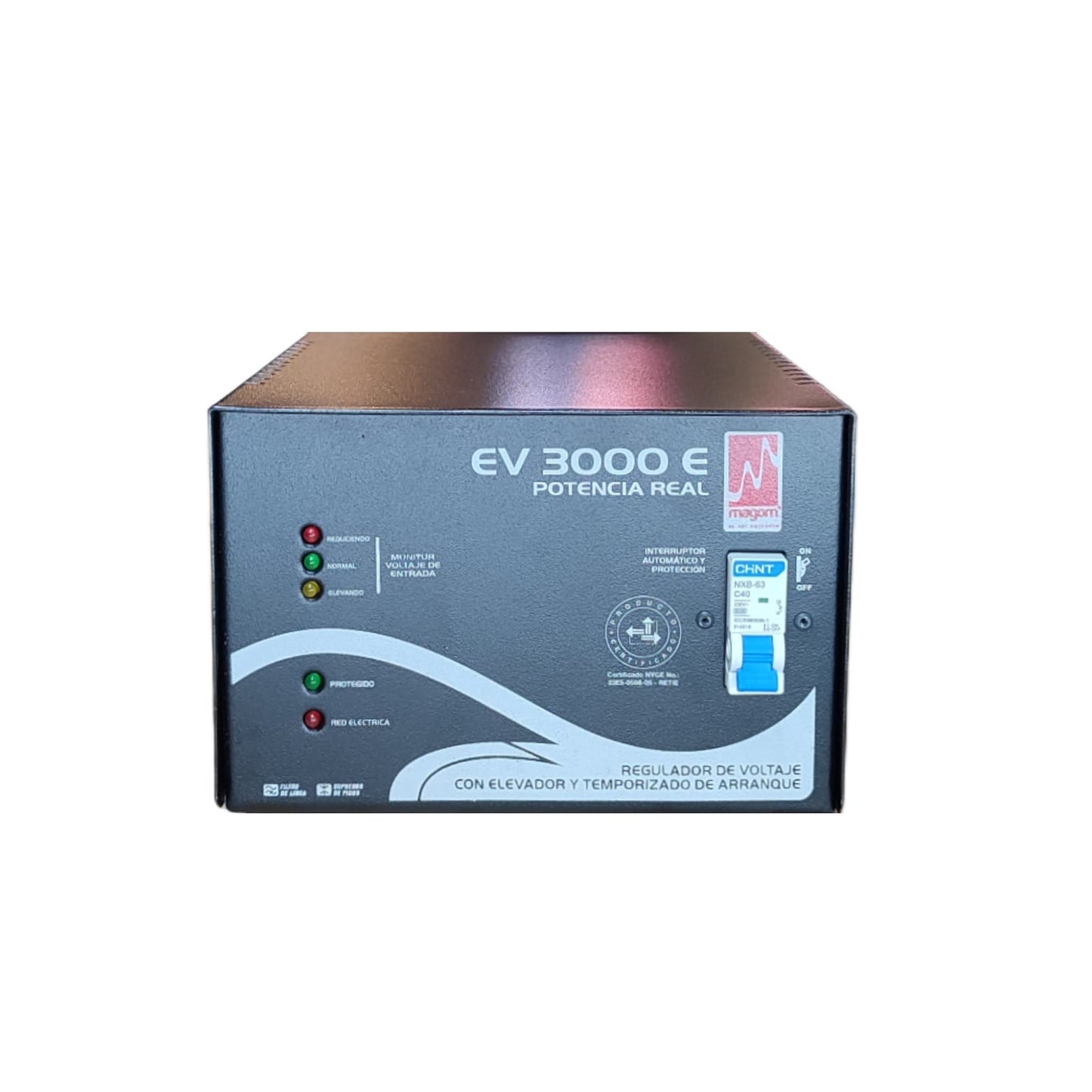 MAGOM EV3000E REGULADOR DE VOLTAJE 3000W RANGO EXTENDIDO