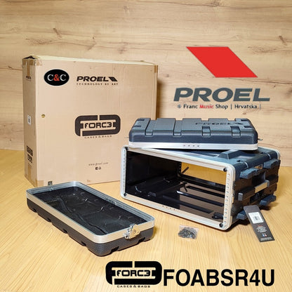 PROEL FOABSR4U RACK DE TRANSPORTE DE 4 UNIDADES